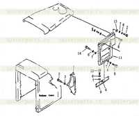 Сторона крышки двигателя. Левая сторона Сторона крышки двигателя. Левая сторона